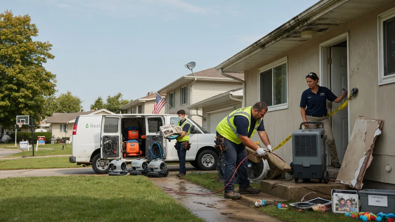 Water Damage Restoration in Chrisman, IL near me